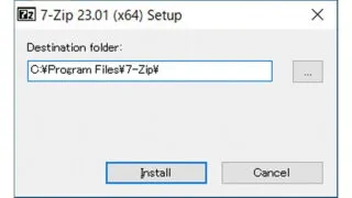 Windows 10→インストール→7-Zip