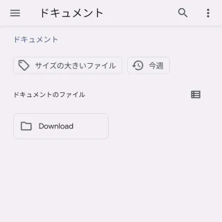 Pixel→設定→ストレージ→内蔵ファイルマネージャー