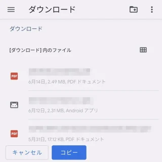 Pixel→設定→ストレージ→内蔵ファイルマネージャー→ダウンロード→フォルダ選択