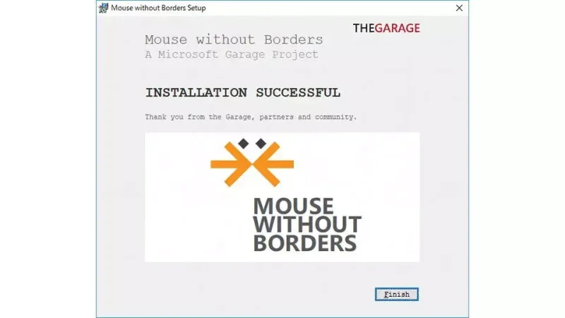 Windows 10→インストール→Microsoft Garage Mouse without Borders