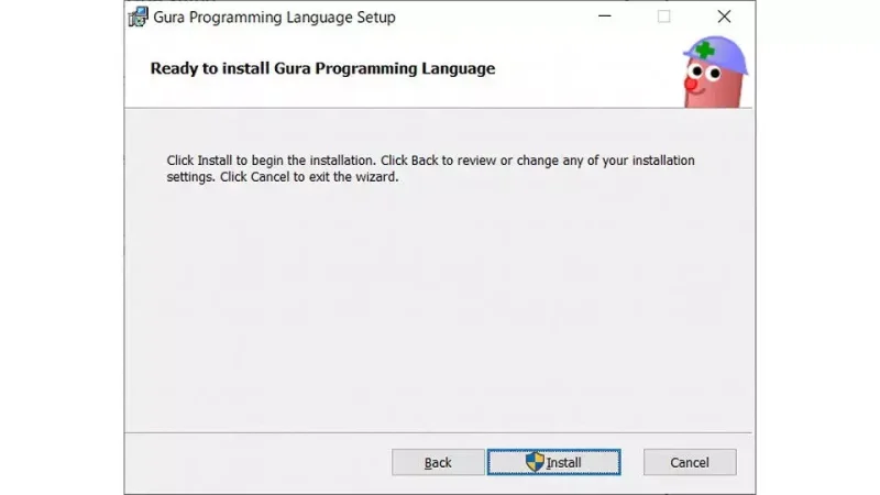 Windows 10→インストール→Gura Programming Language