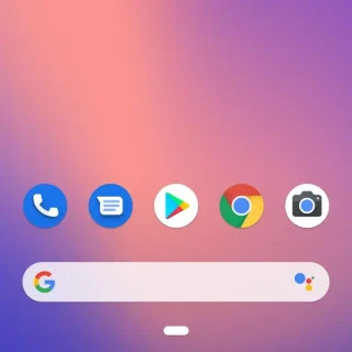 Androidスマートフォン→Android 9 Pie→ホームボタン