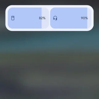 Androidウィジェット→バッテリー