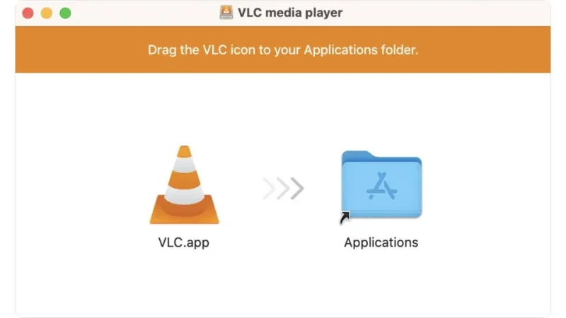 Mac→インストール→VLC media player