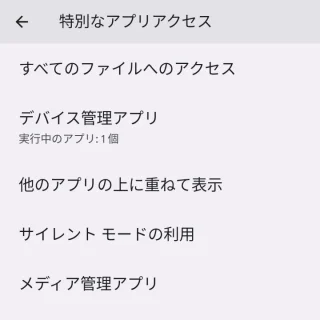 Pixel→Android 13→設定→アプリ→特別なアプリアクセス