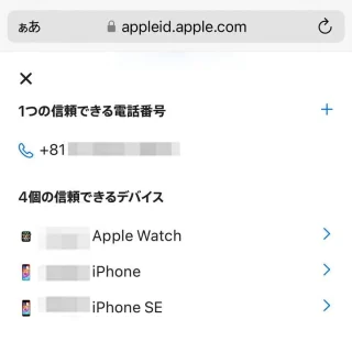 iPhoneアプリ→Safari→Apple Accountを管理→サインインとセキュリティ→アカウントセキュリティ