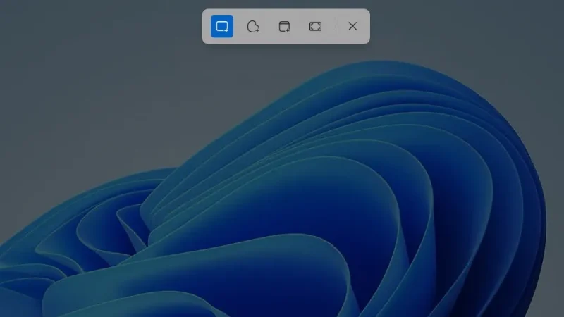 Windows 11→PrintScreenキー→Snipping Tool