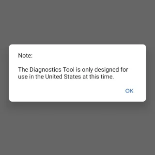 Google Pixel→診断アプリ→Note:The Diagnostics Tool is only designed for use in the United States at this time.