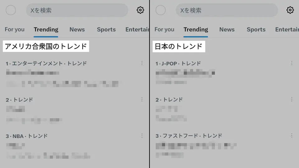 X（Twitter）で「日本のトレンド」を表示する方法