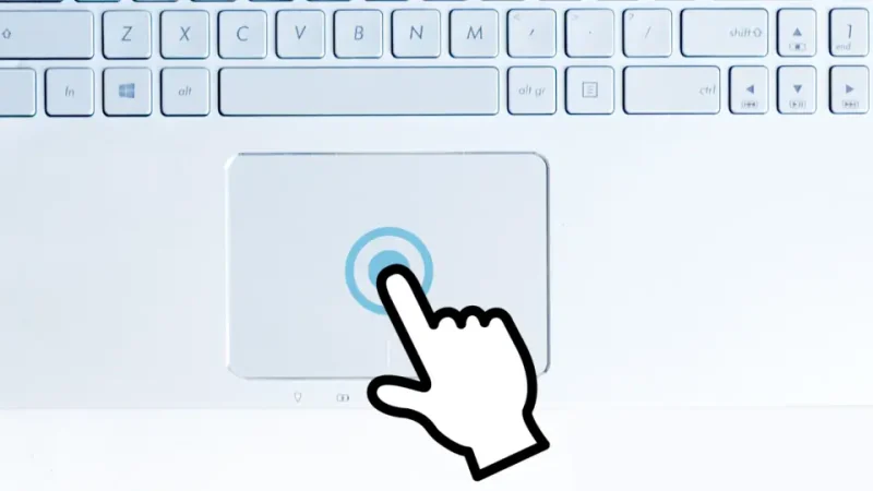 Windowsパソコン→タッチパッド→クリック