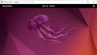 Windows 10→VcXsrv Windows X Server→Ubuntu