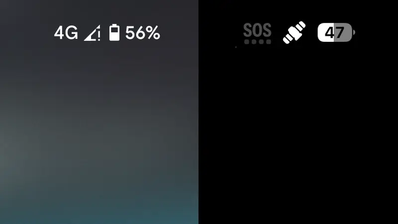 スマホでネットワークアイコンの「！」「×」「SOS」などの意味とは？