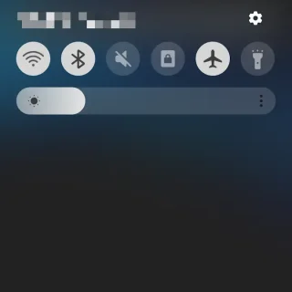 Galaxy→通知パネル