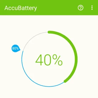 Androidアプリ→AccuBattery→充電中