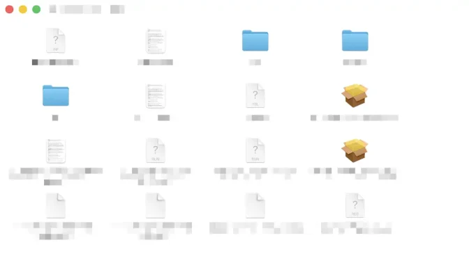 Mac→ISOファイル→マウント→開く