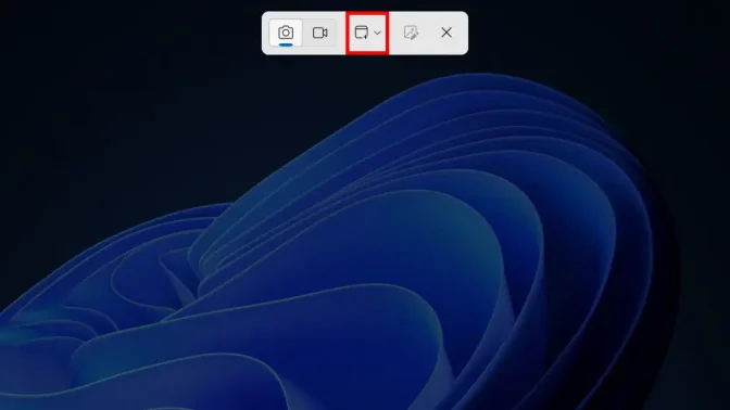 Windows 11→Snipping Tool→アイコン→切り取り領域