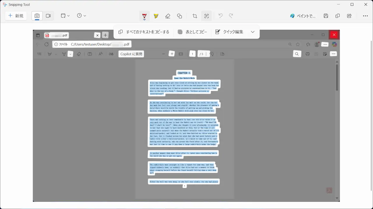 WindowsでPDFをスキャンしてテキストを抽出する方法