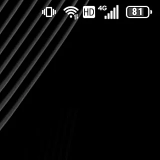 Androidスマートフォン→ステータスバー→4G HD