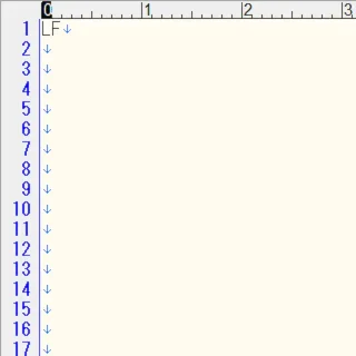 Windows 11→サクラエディタ→改行コード→LF