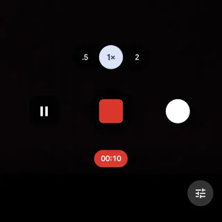 Androidアプリ→Pixelカメラ→動画→撮影中