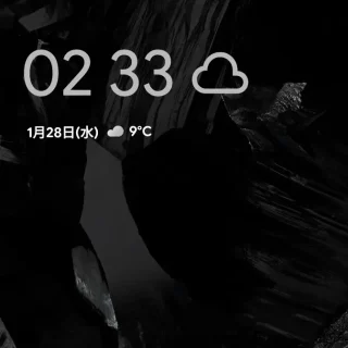 Androidスマートフォン→ロック画面→12時間表示