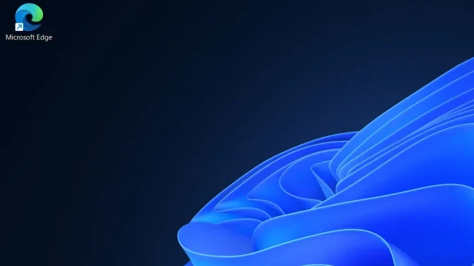 Windows 11→デスクトップ→ショートカット→Microsoft Edge