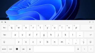 Windows 11→ソフトウェアキーボード→タッチキーボード