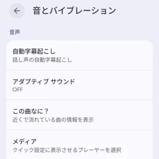 Androidスマートフォン→設定→音とバイブレーション→音声