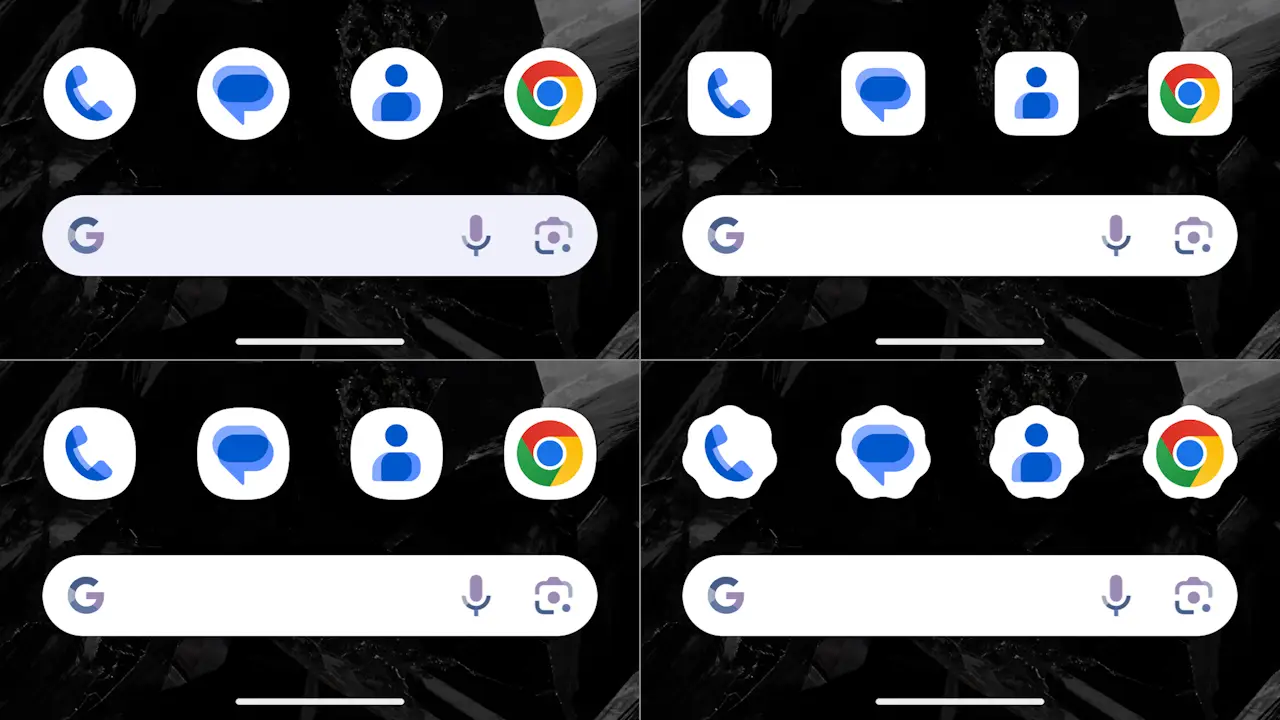 Google Pixelのホーム画面でアプリアイコンの形を変更するには？