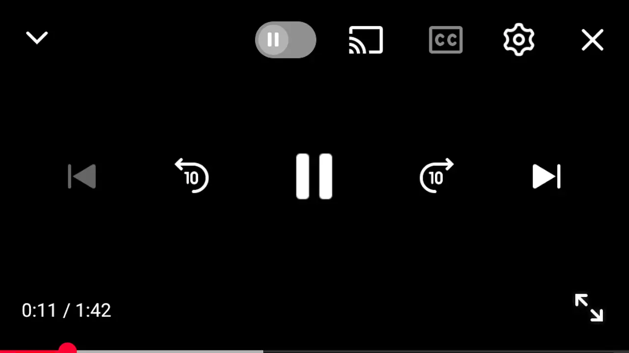 AndrodスマホのYouTubeアプリで動画に重なる「コントロール」を設定する方法