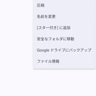 Androidアプリ→Files by Google→ファイル選択→メニュー