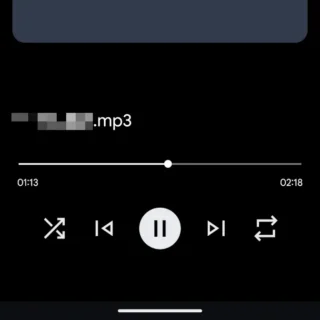 Androidアプリ→Files by Google→音楽ファイル→再生