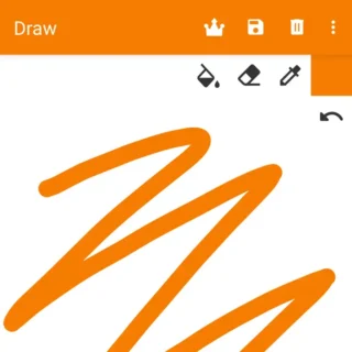 Androidアプリ→シンプルドロ→塗りつぶし