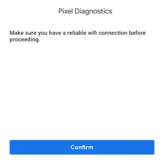 Google Pixel→診断アプリ→確認