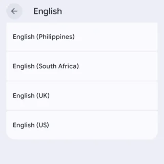 Androidアプリ→Gboard→設定→言語→キーボードを追加→English