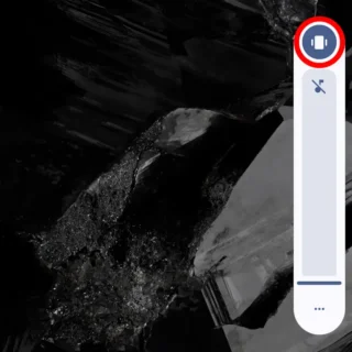Androidスマートフォン→音量スライダー→モード→現在の状態