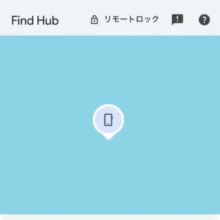 Web→Find Hub→デバイス→地図