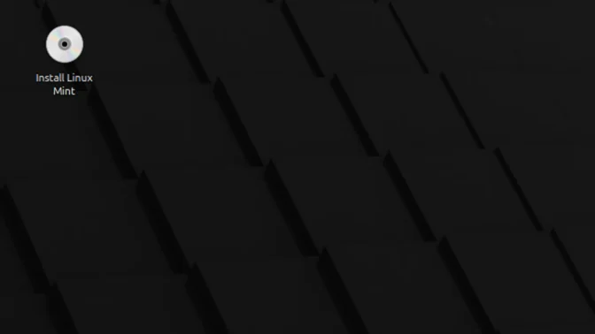 Linux Mint→デスクトップ→Install Linux Mint