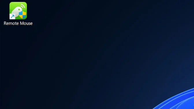 Windows 11→デスクトップ→アイコン→Remote Mouse