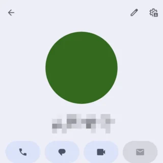 Androidアプリ→Googleコンタクト→設定→自分の情報