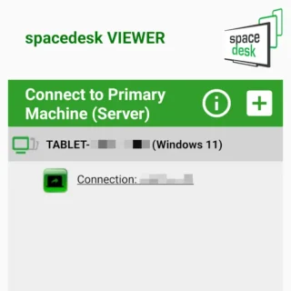 Androidアプリ→spacedesk