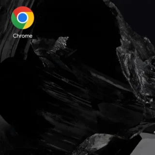 Androidスマートフォン→アイコン→Google Chrome