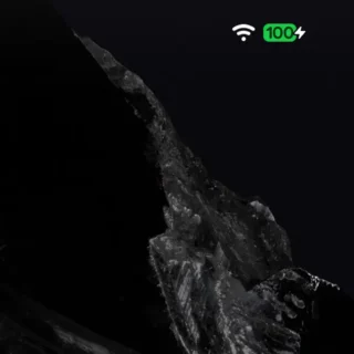 Androidスマートフォン→ステータスバー→バッテリー→充電完了