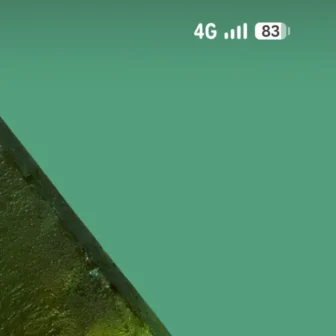 Androidスマートフォン→ステータスバー→4G