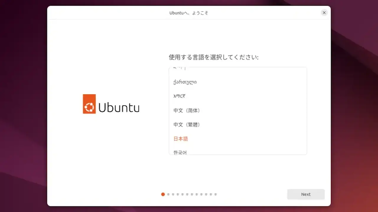 Ubuntu 24.04を「USBメモリー」にインストールする方法