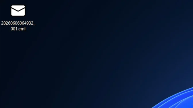 Windows 11→EMLファイル