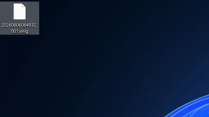 Windows 11→VMGファイル