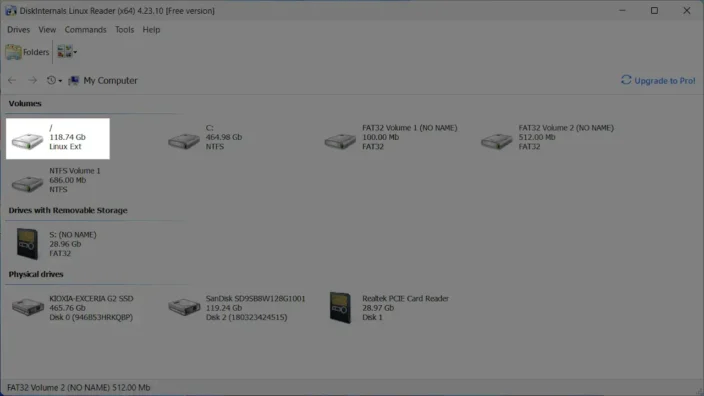 Windows 11→Linux Reader