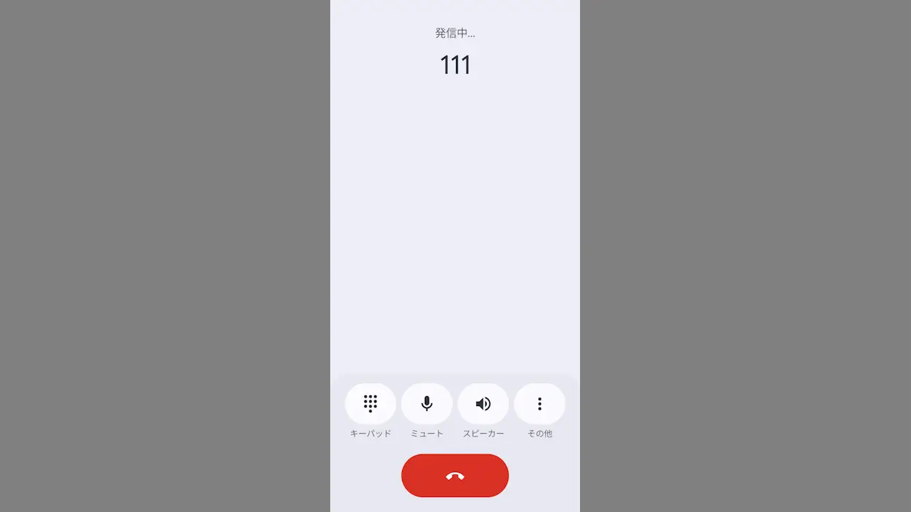 スマホから“111”に電話して発着信テストをする方法