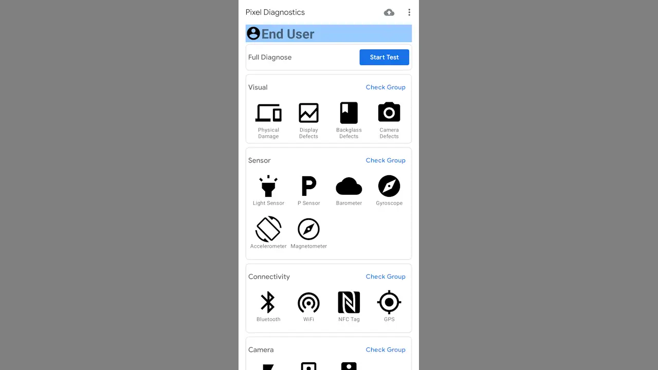 Google Pixelの「診断アプリ」を起動する方法
